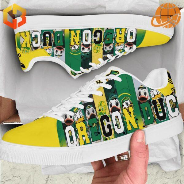 Oregon Ducks Stan Smith Shoes - Side view