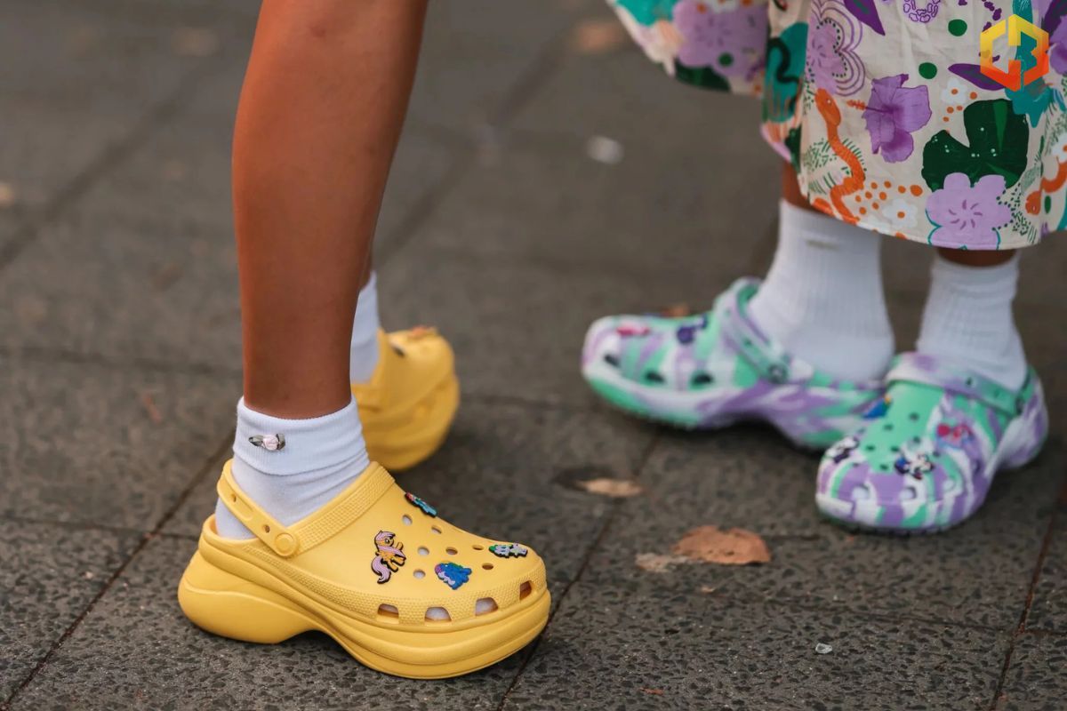 Pair Striped Crocs With A Floral Dress Or Polka Dot Crocs With A Plaid Shirt