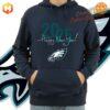 Philadelphia Eagles Happy New Year 2025 Hoodie in midnight green and silver with team logo