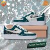 Philadelphia Eagles Nike Air Force 1 Sneakers featuring bold green and white design, perfect for Eagles fans