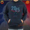 Miami Marlins unisex hoodie for 2025 New Year.