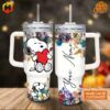 Embrace the charm of Snoopy with the customizable Snoopy Peanuts Custom Stanley Tumbler.