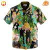 Statler and Waldorf Hawaiian Shirt featuring tropical patterns with vibrant colors and playful designs