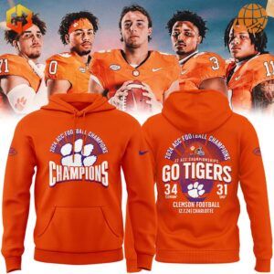 Clemson Tigers Fan Gear 2024 ACC Champions