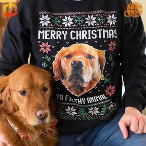 Customizable Christmas sweatshirt for dog lovers