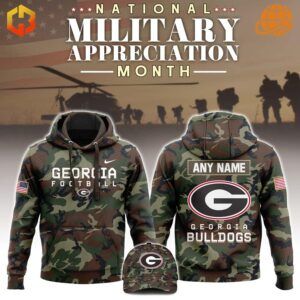 Georgia Bulldogs Military Appreciation Custom Camo Hoodie