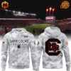 Comfortable hoodie with a military-inspired design and South Carolina Gamecocks logo