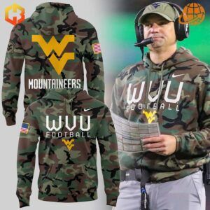 Support West Virginia and honor those who’ve served with this unique camo hoodie.