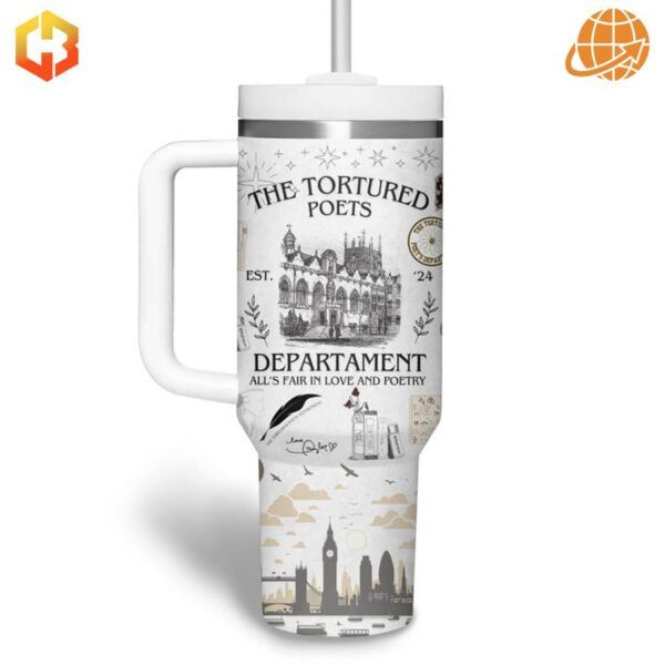 Customizable Taylor Swift TPD Stanley Tumbler with space for personalization.