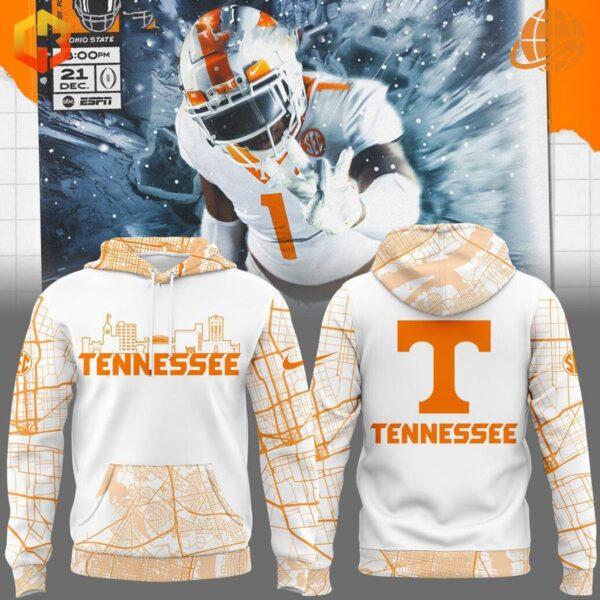 Experience the perfect blend of urban style and team pride with the Tennessee Volunteers 2025 Skyline City Hoodie!