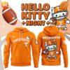 Front view of the Tennessee Volunteers Hello Kitty Hoodie featuring a playful design.