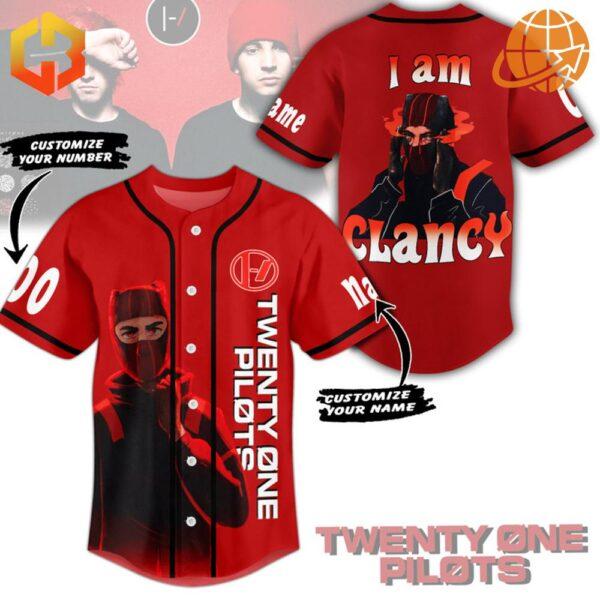 Twenty One Pilots I Am Clancy Baseball Jersey collection with customization options.