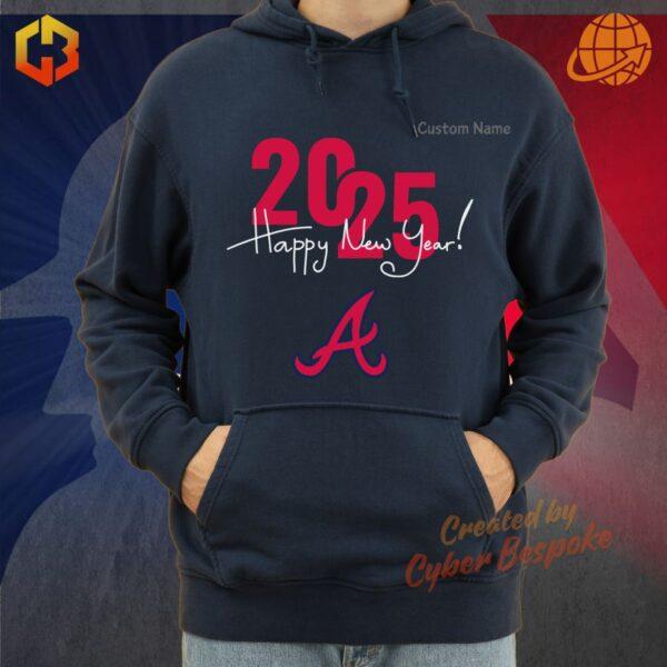 Atlanta Braves unisex hoodie for New Year celebrations.