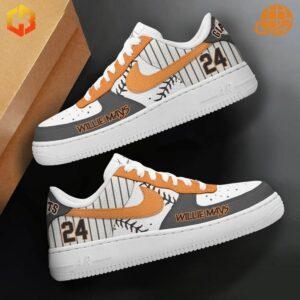 Experience unparalleled comfort and style with the Willie Mays San Francisco Giants Nike Air Force Shoes.