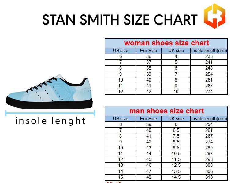 Stan Smith Shoes Size Chart At Cyber Bespoke