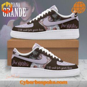 Lightweight and stylish Ariana Grande I'll Wait For Your Love Nike Air Force, perfect for casual and athletic looks.