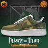 Attack on Titan Military Corps Nike Air Force 1 sneakers featuring intricate designs and bold colors