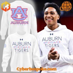 Unique Auburn Tigers Men’s Basketball Hoodie featuring immersive 3D designs that redefine casual wear.