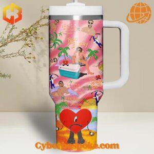 Bad Bunny Un Verano Sin Ti Tumbler Oz – keeps drinks hot or cold for hours with a stylish design