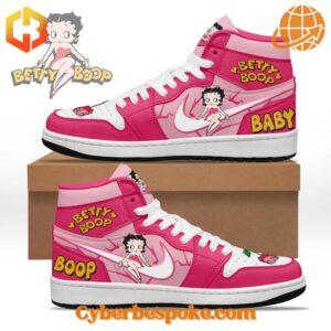 The unisex Betty Boop Baby Boop Air Jordan High Shoes is designed to keep you moving in style