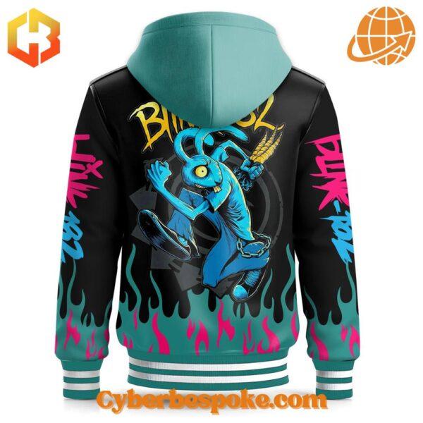 Blink When You Smile I Melt Inside Hooded Baseball Jacket perfect for everyday wear.