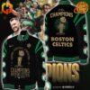 Front view of Boston Celtics 18 Time NBA Finals Champions Baseball Jacket.