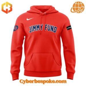 Jimmy Fund Red Sox hoodie front detail