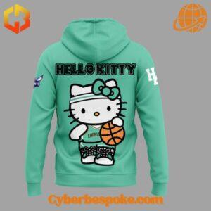 Charlotte Hornets Hello Kitty Hoodie brings the playful design to life