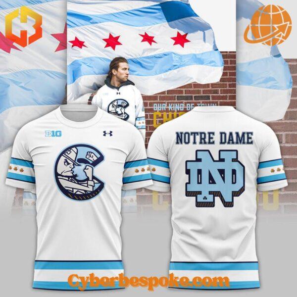 Versatile Chicago Cubs X Notre Dame Hockey Shirt designed for comfort, style, and durability.