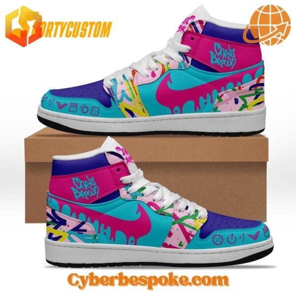 Chris Brown Fortune album-themed Air Jordan 1 shoes with bold colors and exclusive design