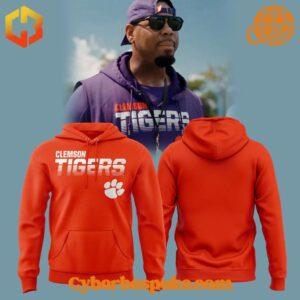 Clemson Tigers Football Traning Camp Orange Hoodie perfect for everyday wear.