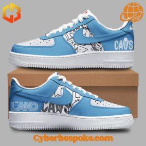 Bold and stylish Cleveland Cavaliers Gallery Blue Blake Nike Air Force Shoes, crafted for movement and everyday wear.