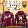 Cleveland Cavaliers Hello Kitty Night hoodie front and back view