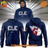 Cleveland Guardians hoodie with bold 'CLE' lettering and team logo