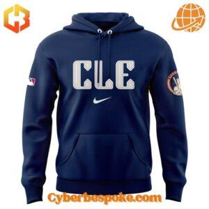 CLE' Cleveland Guardians hoodie featuring a sleek and minimalist design