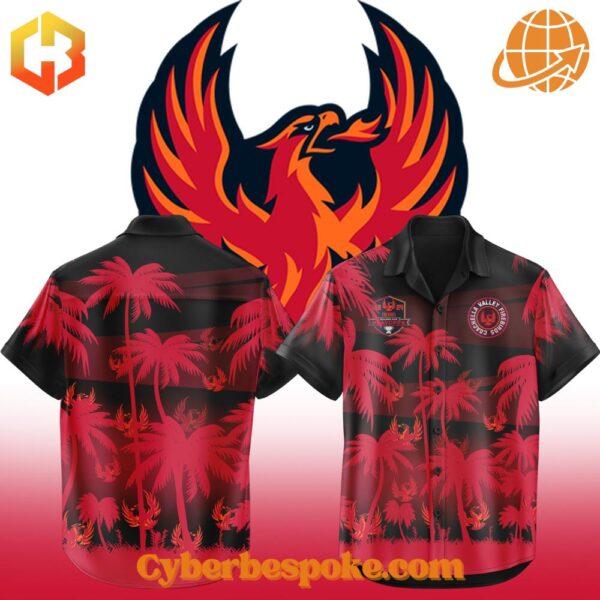 Premium Coachella Valley Firebirds Hawaiian Shirt featuring high-definition 3D prints and exceptional comfort.