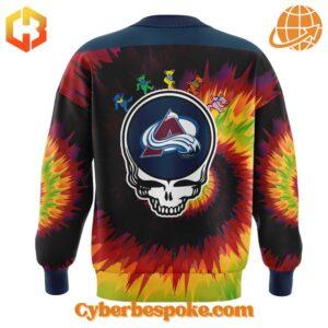 Unisex Colorado Avalanche Grateful Dead Night Sweatshirt made from premium fabrics, perfect for layering.