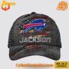 Custom Buffalo Bills hat featuring a US flag design, perfect for collectors and fans.