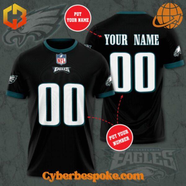 Game day-ready Philadelphia Eagles custom shirt showcasing team spirit and iconic logo