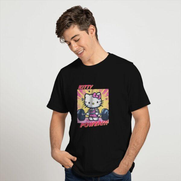 Hello Kitty fitness shirt featuring a fun, cute design for gym enthusiasts