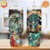 Dave Matthews Band 40oz Tumbler with vibrant collage design featuring band illustrations and characters.