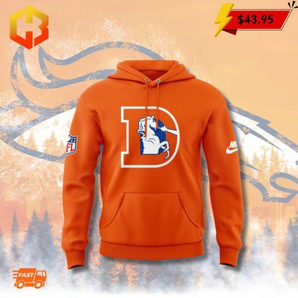 Orange hoodie celebrating Sean Payton with retro Denver Broncos branding