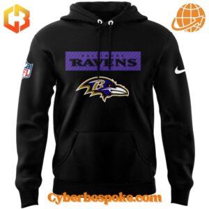 Front view of Derrick Henry Baltimore Ravens Angry Runs Hoodie.