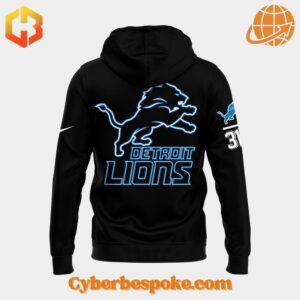 Back of Detroit Lions hoodie featuring large team logo