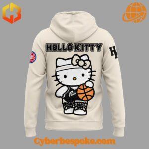 Detroit Pistons Hello Kitty Hoodie back view