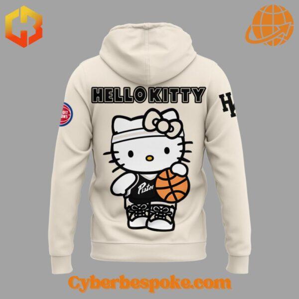 Detroit Pistons Hello Kitty Hoodie back view