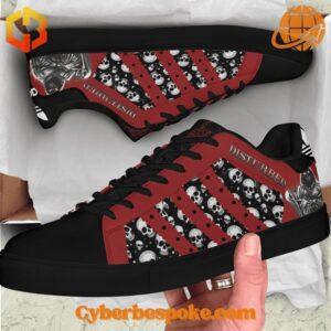 High-quality Disturbed Band Skull Stan Smith Shoes featuring breathable materials and durable soles.