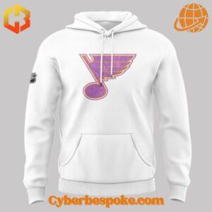 Unique Fight Cancer St Louis Blues Hoodie featuring immersive 3D designs that redefine casual wear.