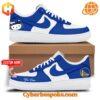 Custom Golden State Warriors Hello Kitty Nike Air Force 1 sneakers with personalization option