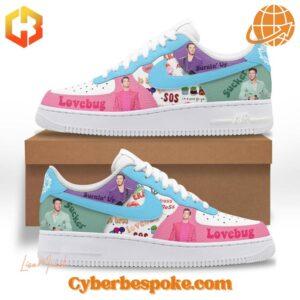 Unisex Jonas Brothers Lovebug Nike Air Force Shoes sneakers designed for bold moves and everyday comfort.